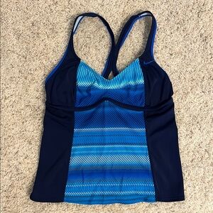 Nike Women's Blue Tankini Swim Top